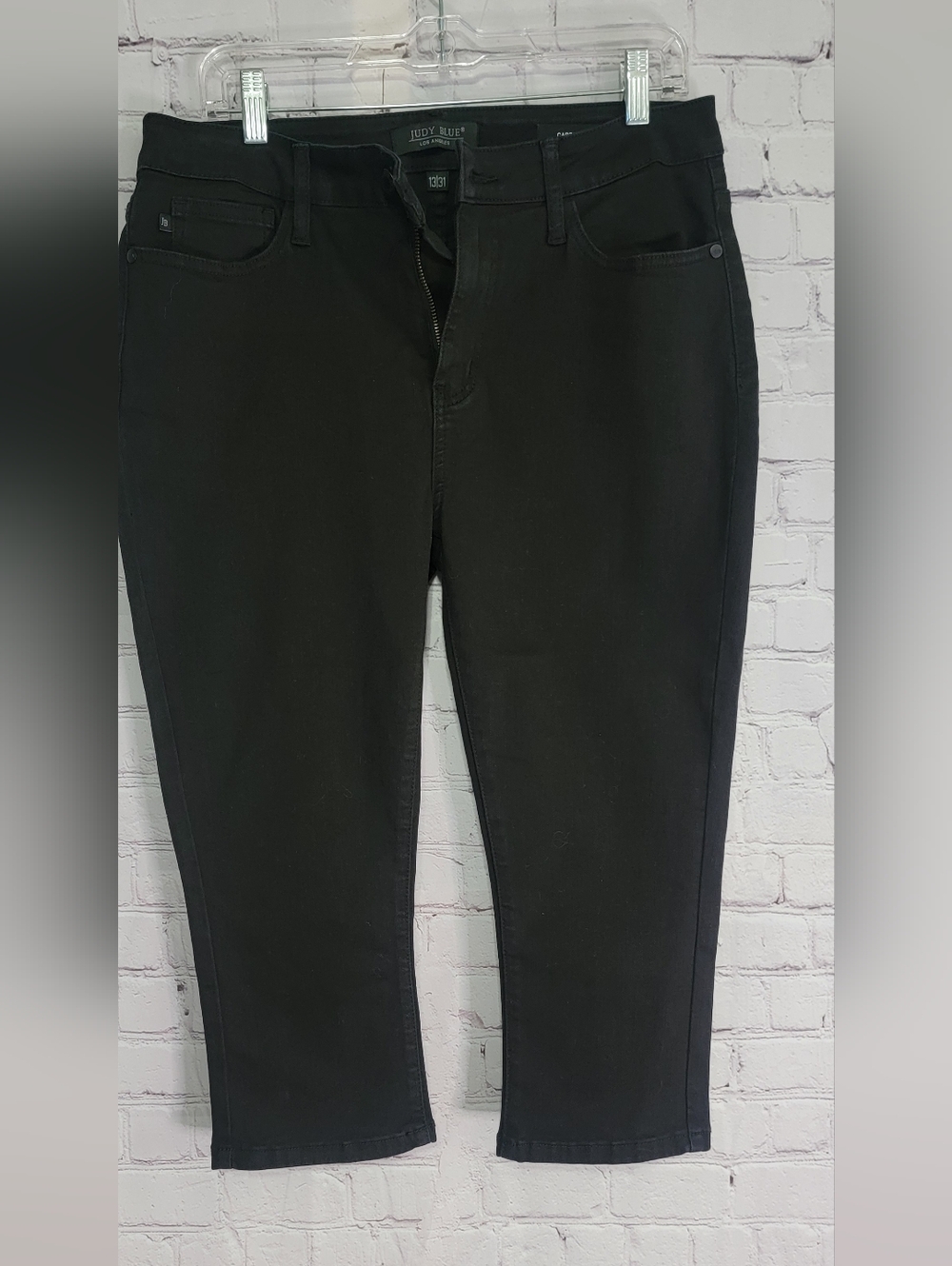 Judy Blue Black Mid-Rise Skinny Capri Jeans 13|31
